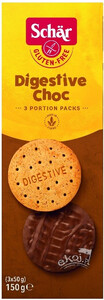Digestive chok - ciastka w czekoladzie bezglutenowe 150g Schar
