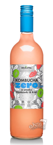 Kombucha o smaku truskawki i kiwi zero % cukru 700ml Delikatna (Zakwasownia)