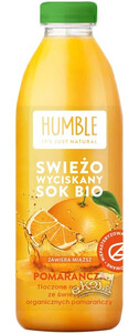 Świeżo wyciskany sok pomarańczowy BIO 750ml HPP Humble