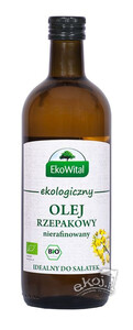 Olej rzepakowy tłoczony na zimno BIO 1L Ekowital