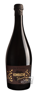 Kombucha szampańska na płatkach dębu o smaku czekoladowym BIO 750ml Kombucha by Laurent