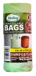 Worki na odpady bio i zmieszane 20L 20 szt. kompostowalne i biodegradowalne Bio Bag