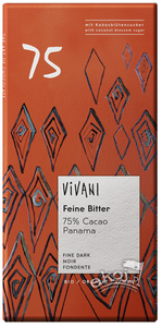 Czekolada gorzka 75% kakao BIO 80g Vivani