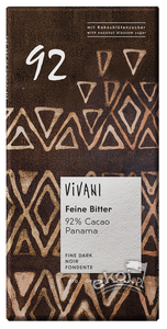 Czekolada gorzka 92% kakao BIO 80g Vivani