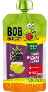 Smoothie gruszka-jeżyna bez dodatku cukru 120g Bob Snail
