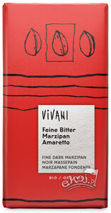 Czekolada gorzka z marcepanem amaretto BIO 100g Vivani
