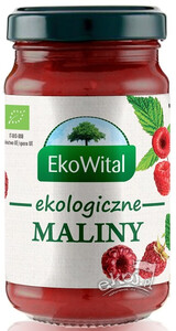 Mus malinowy bez dodatku cukru BIO 250g Ekowital