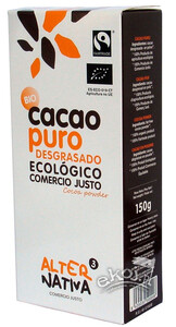 Kakao w proszku fair trade bezglutenowe BIO 150g Alternativa