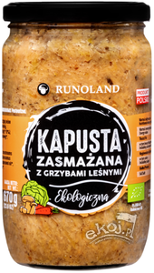 Kapusta kiszona z grzybami leśnymi EKO 670g Runoland