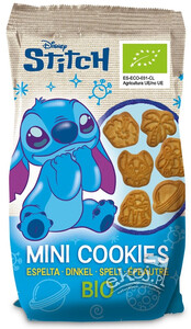 Mini ciastka orkiszowe dla dzieci STITCH BIO 100g Świnka Peppa