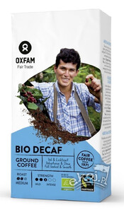 Kawa mielona bezkofeinowa Arabica/Robusta BIO 250g Oxfam