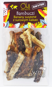 Banany suszone z surowym kakao raw BIO 50g Oho
