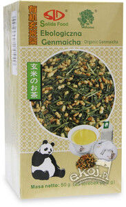 Herbata zielona genmaicha ekspresowa BIO 25 torebek Solida Food