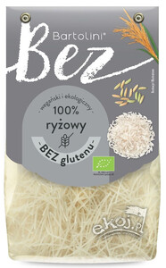 Makaron ryżowy krajanka bezglutenowy BIO 250g Bartolini