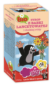 Syrop dla dzieci z babki lancetowatej i dzikiej róży BIO 250g Apotheke