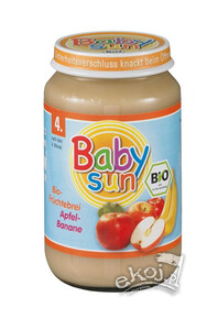 Jabłko, banan 4mc BIO 190g Baby Sun