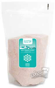 Sól himalajska różowa drobno mielona 1kg Crystalline Planet