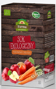 Sok marchwiowo-jabłkowy EKO 3l Farma Świętokrzyska