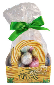 Jajka w czekoladzie bezglutenowe i bez laktozy EKO 150g Belvas