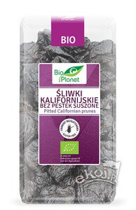 Śliwki kalifornijskie suszone bezglutenowe BIO 400g Bio Planet