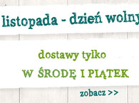 1 listopada - czwartek brak dostaw