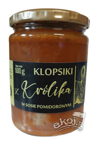 Klopsiki z królika w sosie pomidorowym 500g Amciu