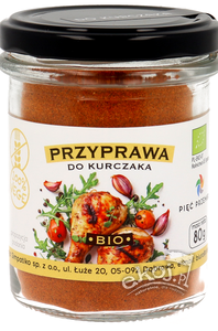 Przyprawa do kurczaka bezglutenowa BIO 80g Pięć Przemian