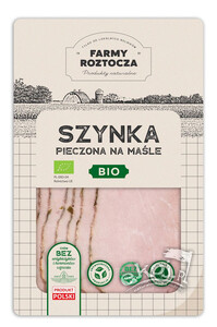 Szynka na maśle pieczona plastry BIO 100 g Farmy Roztocza