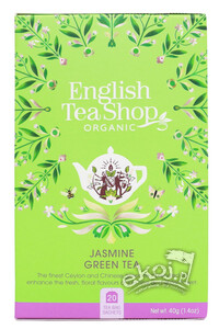 Herbata zielona jaśminowa BIO 20x2g English Tea Shop