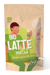 Latte matcha - napój kokosowy z matchą BIO 200g Diet-food