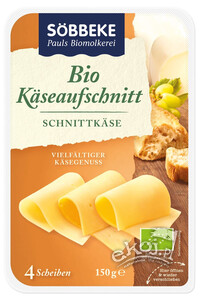 Mix serów w plastrach 45% tłuszczu BIO 150g Sobbeke