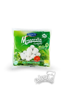 Mozzarella 12 małych kulek EKO 250g Francia