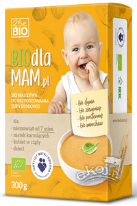 Zupa dyniowa dla dzieci 7mc i kobiet w ciąży mrożona BIO 300g 2beBIO