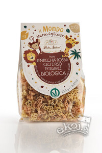 Makaron proteinowy z soczewicy, ciecierzycy i ryżu brązowego SAWANNA bezglutenowy BIO 250g Pasta Natura