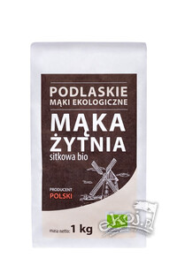 WYPRZEDAŻ Mąka żytnia sitkowa typ 1400 BIO 1kg Mąki Podlaskie