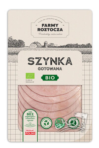 Szynka gotowana plastry BIO 100g Farmy Roztocza