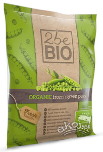 Groszek zielony mrożony bezglutenowy BIO 450g 2beBIO