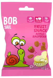 Żelki jabłko - malina bez dodatku cukrów bezglutenowe 40g Bob Snail