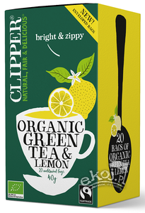 Herbata zielona z cytryną BIO 20x2g Clipper