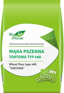 Mąka pszenna tortowa typ 480 BIO 1 kg Bio Planet