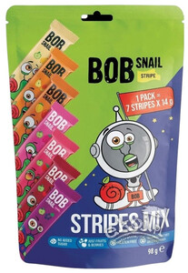 Przekąski owocowe mix bezglutenowe 7x15g Bob Snail