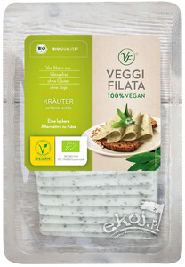Produkt wegański a la ser plastry z ziołami EKO 150g Veggi Filata