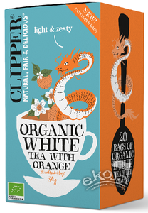 Herbata biała pomarańczowa BIO 20 torebek Clipper