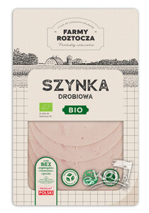 Szynka drobiowa plastry BIO 100g Farmy Roztocza