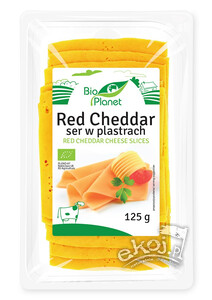 Ser red cheddar w plastrach BIO 125g Bio Planet