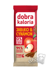 Baton daktylowy jabłko & cynamon bez dodatku cukrów 35g Dobra Kaloria