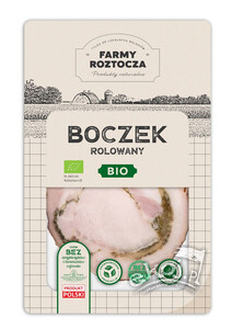 Boczek rolowany w plastrach BIO 100g Farmy Roztocza