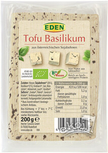 Tofu z bazylią bezglutenowe EKO 200g Eden