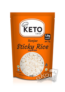 Ryż kleisty konjac do sushi bezglutenowy 200g Keto Chef