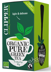Herbata zielona fair trade BIO (20x2g) 40g Clipper